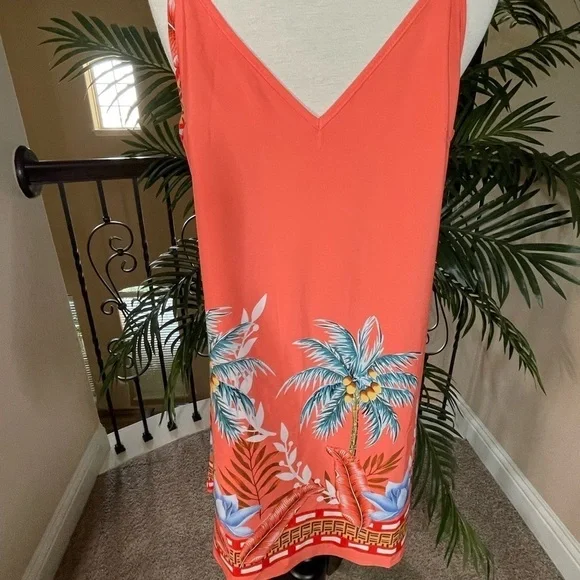 Tropical Coral Midi Dress - Picture 5 of 8